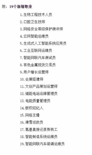 19个新职业来了！智能网联汽车测试员等在列